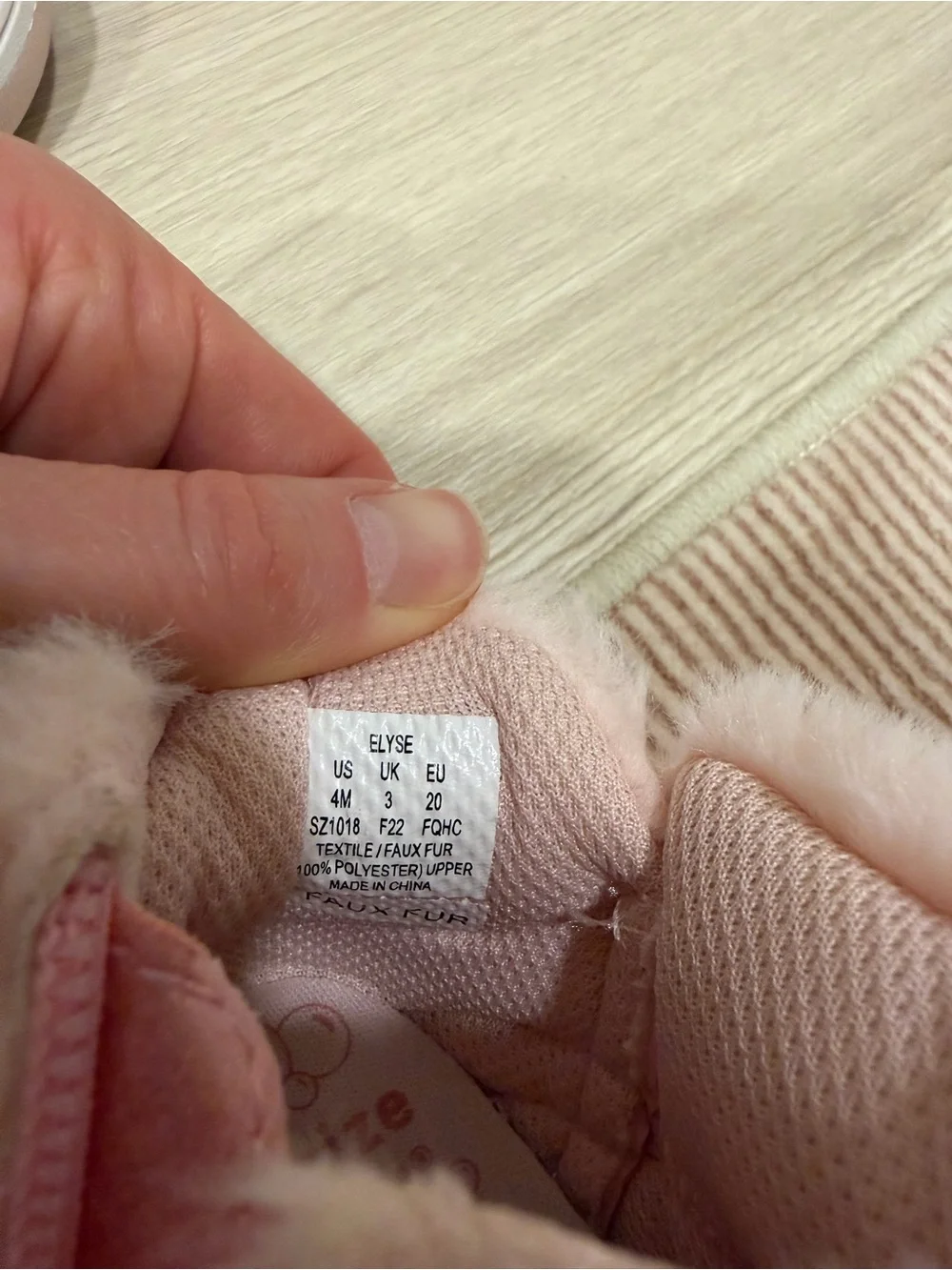 Stride Rite Toddler Shimmer Pink Faux-Fur Ankle Boots